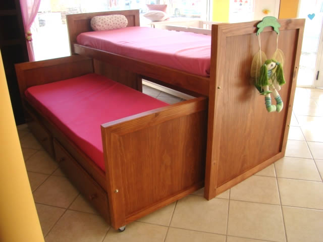 Muebles Infantiles -Camas nido En Madera ( Lustrada )
